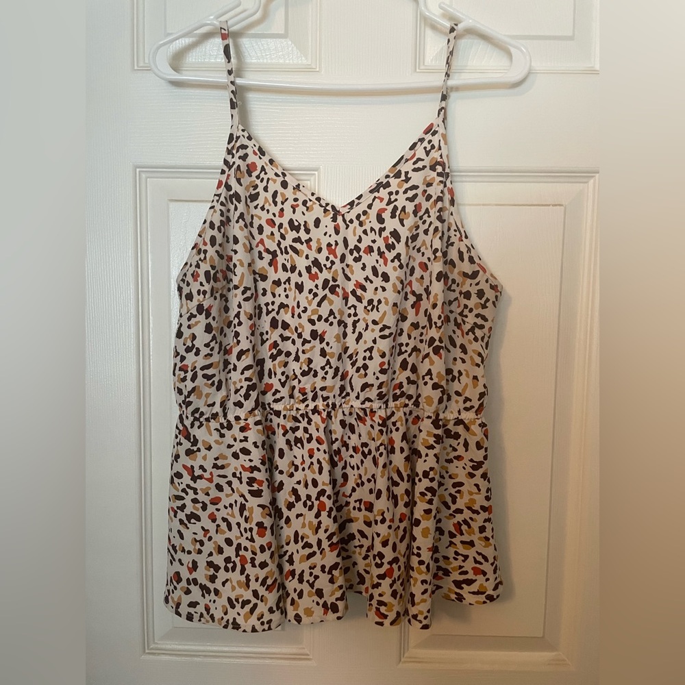 Leopard Flowy Top